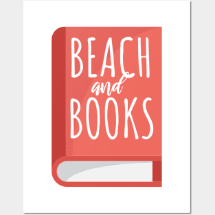 Bookworm beach and books Posters and Art